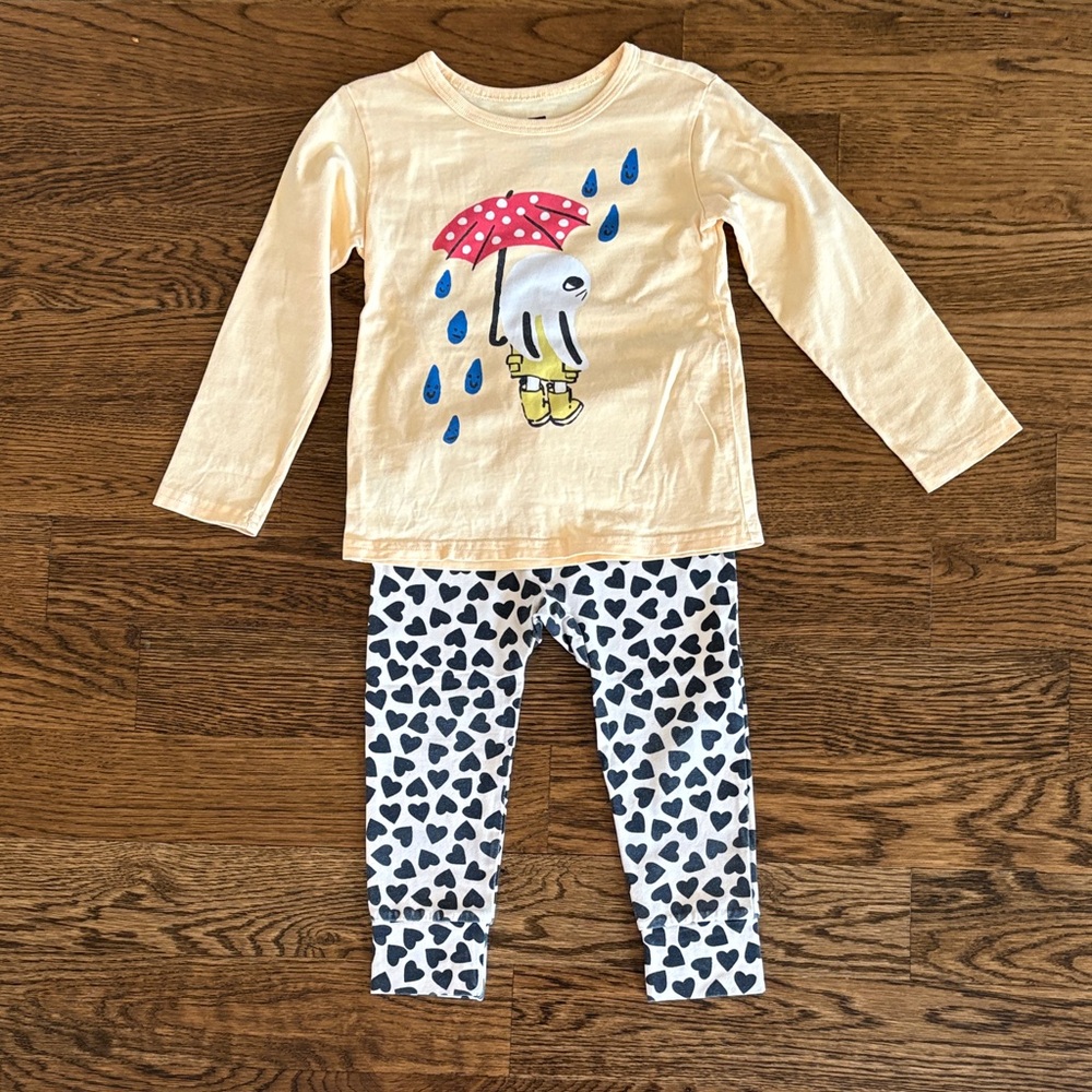 Tea Collection Yellow and Black Kids Matching Set